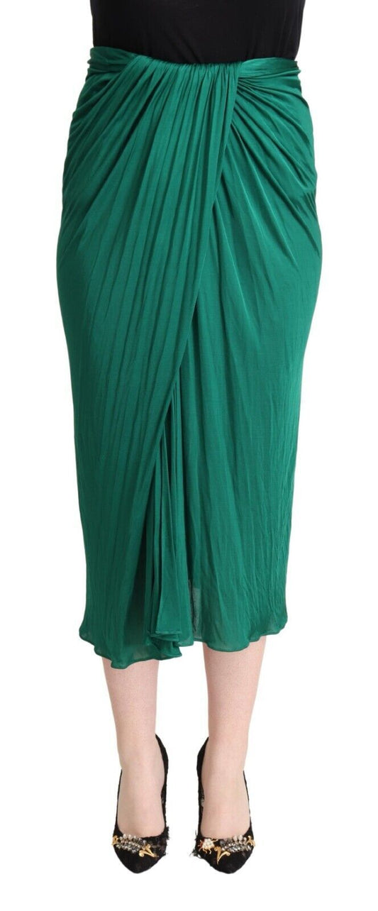 Jupe midi plissée taille haute élégante Dolce &amp; Gabbana