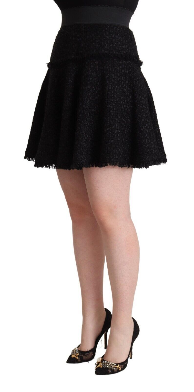 Mini-jupe trapèze élégante en maille Dolce &amp; Gabbana