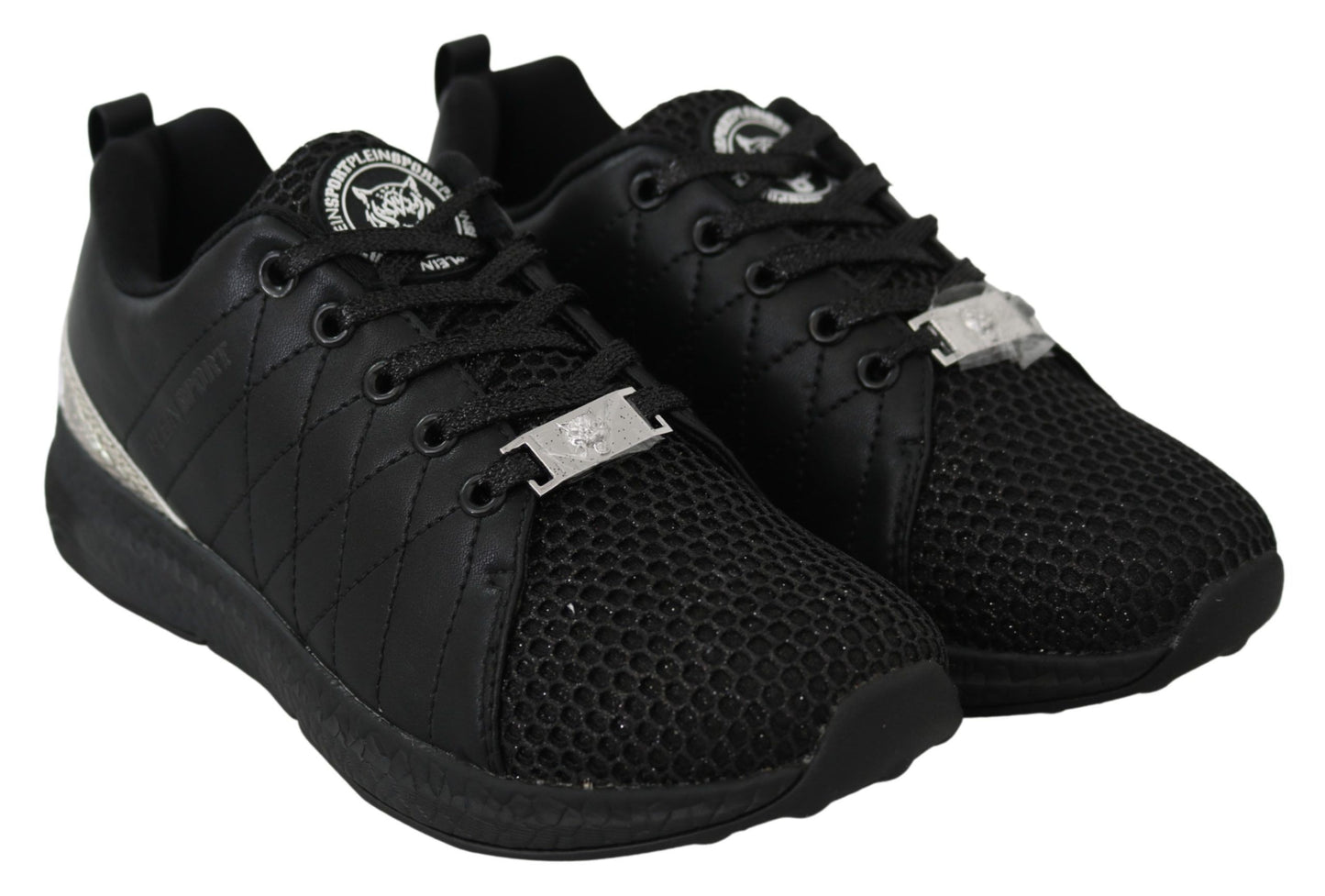 Plein Sport Exquisite Black Runner Gisella Sports Sneakers by Plein Sport