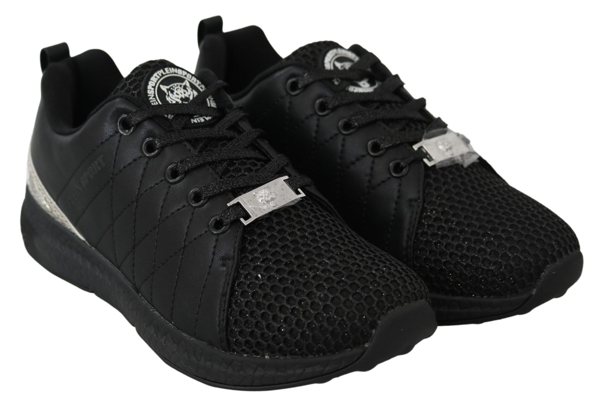 Plein Sport Exquisite Black Runner Gisella Sports Sneakers by Plein Sport