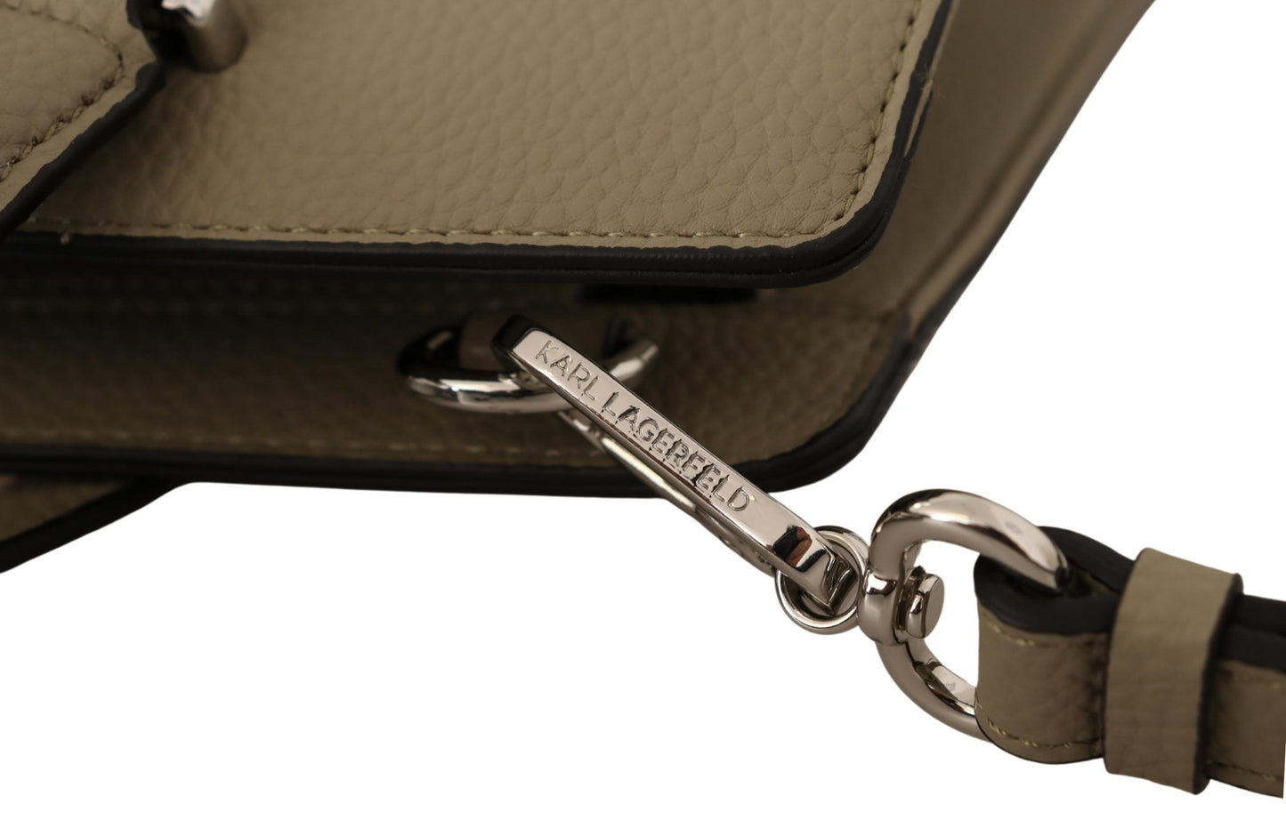 Sac fourre-tout en cuir vert sauge enchanteur Karl Lagerfeld