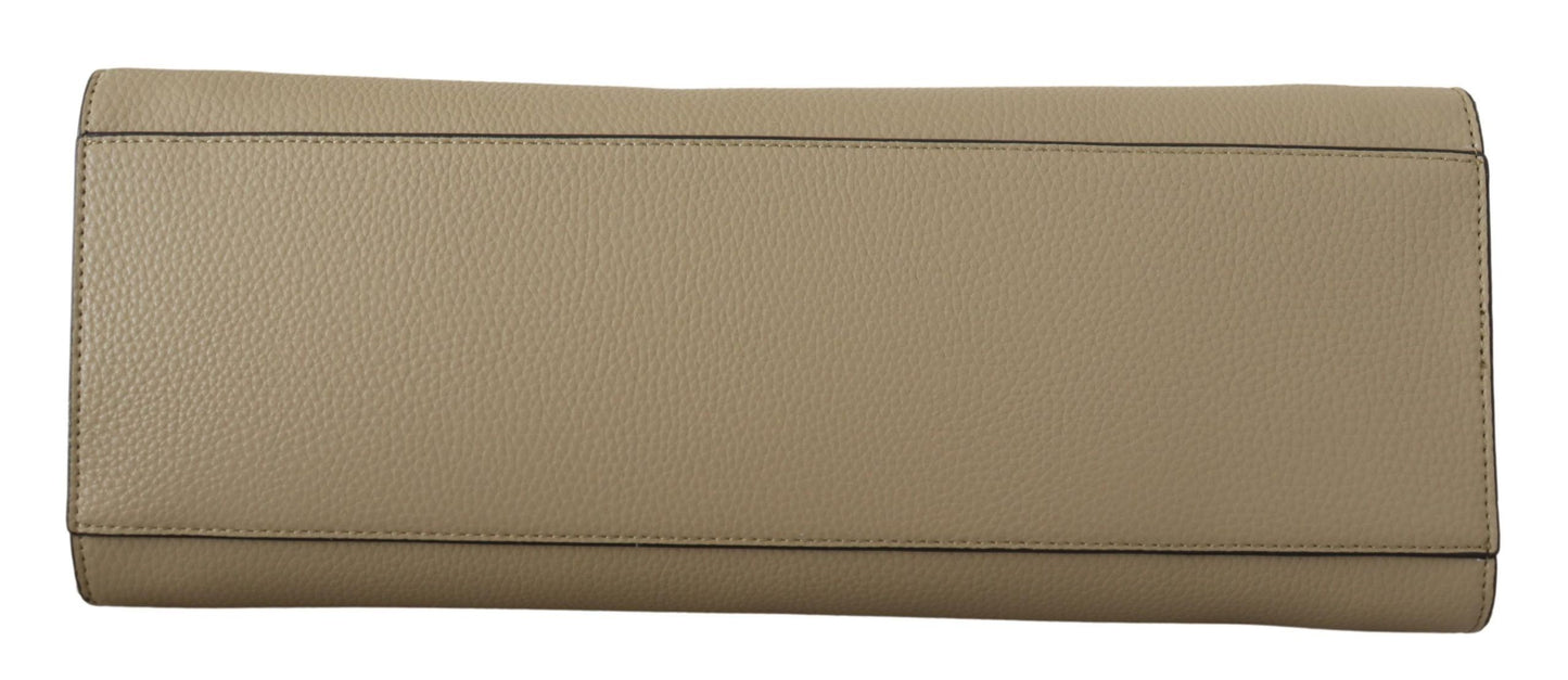 Sac fourre-tout en cuir vert sauge enchanteur Karl Lagerfeld