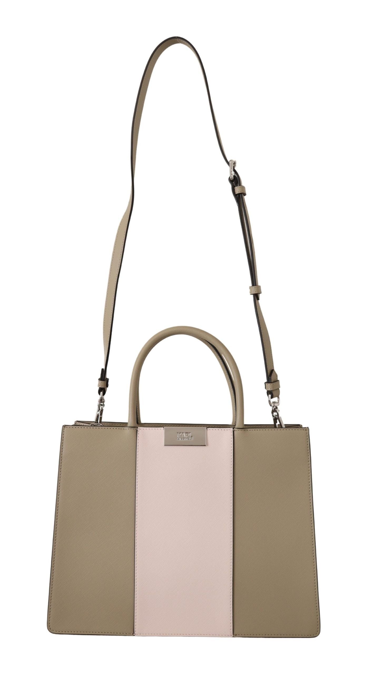 Sac fourre-tout élégant vert sauge Karl Lagerfeld