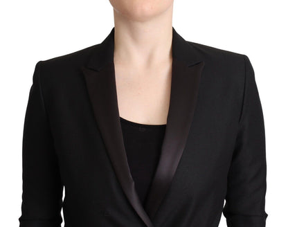 Costume National Élégant Blazer Noir Croisé