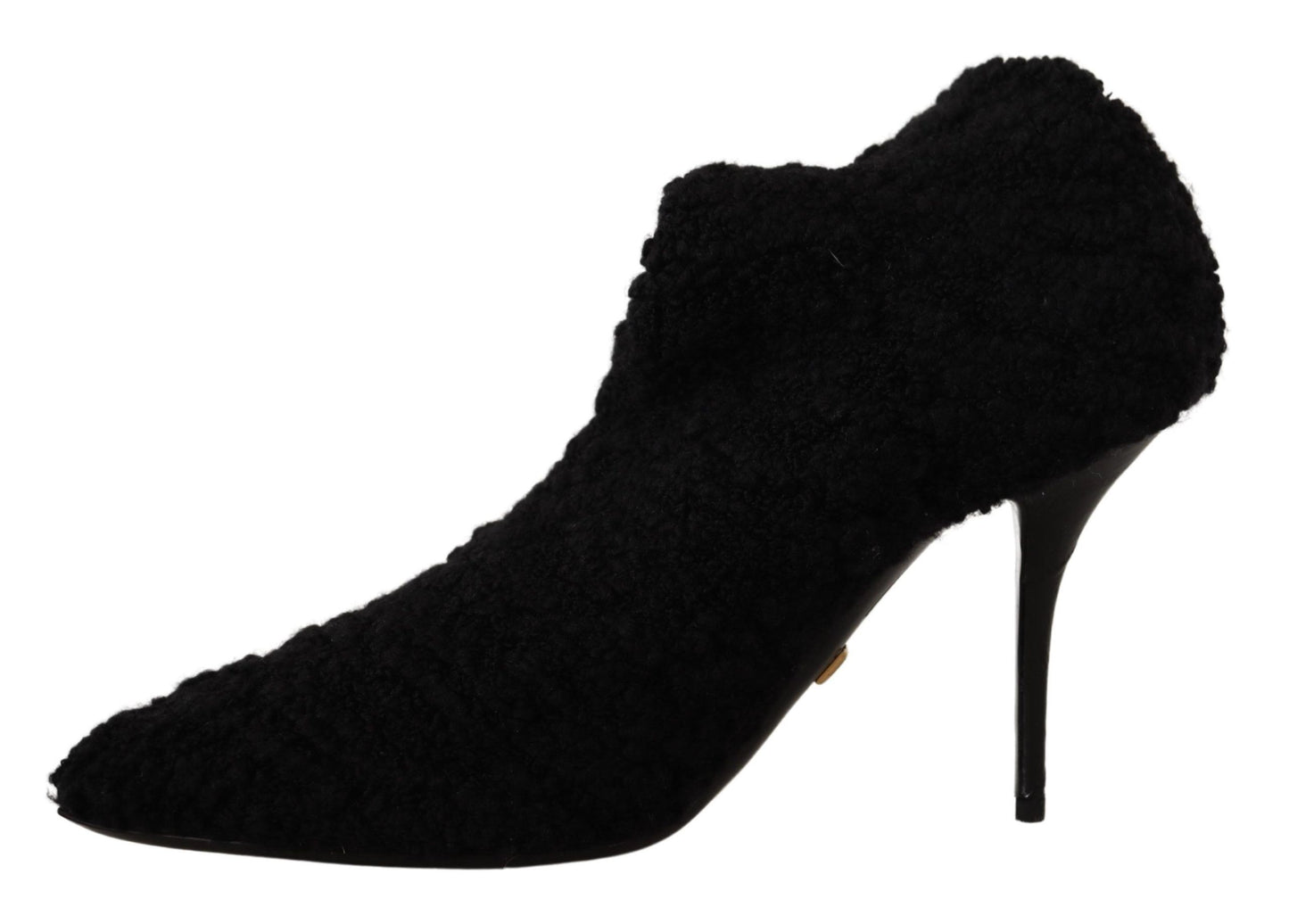 Bottes mi-mollet noires élégantes Dolce &amp; Gabbana en viscose