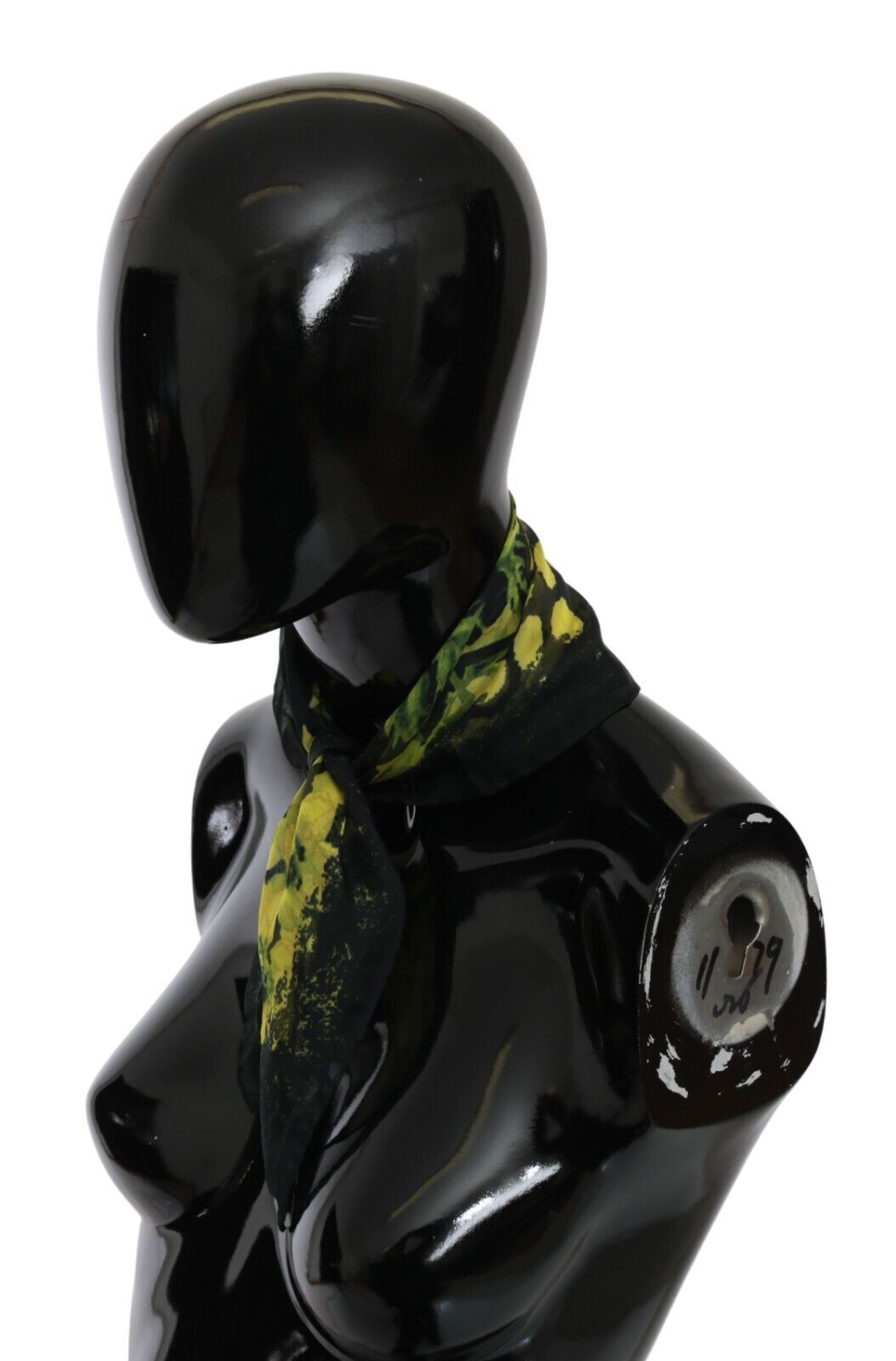 GF Ferre Black Yellow Floral Wrap Shawl Foulard Scarf by GF Ferre