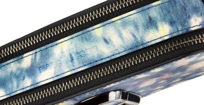 Sac à bandoulière en cuir imprimé bleu aquarelle Marc Jacobs The Snapshot