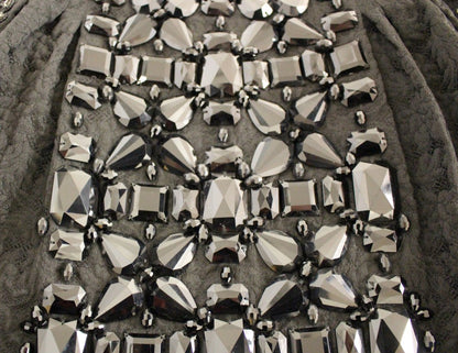 Jupe Masterpiece noire ornée de cristaux Dolce &amp; Gabbana