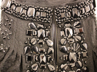 Jupe Masterpiece noire ornée de cristaux Dolce &amp; Gabbana