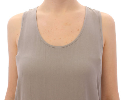 Haut élégant en viscose grise Comeforbreakfast – Style intemporel
