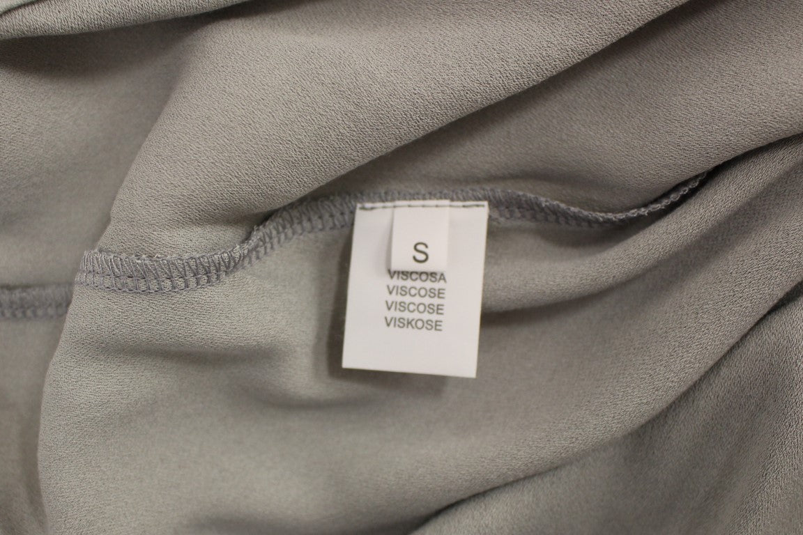 Haut élégant en viscose grise Comeforbreakfast – Style intemporel