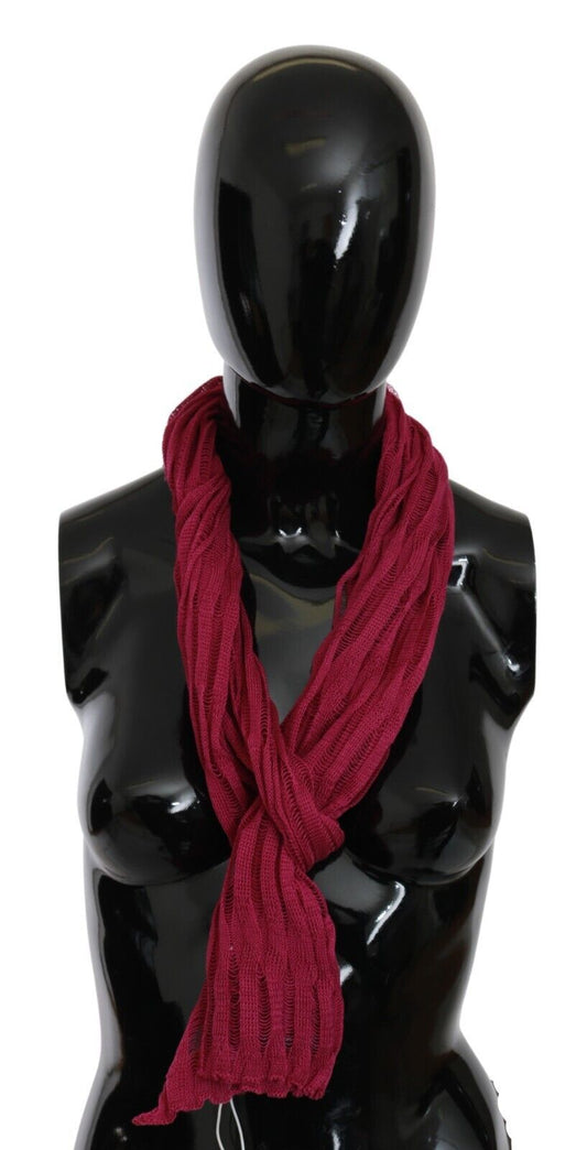 Foulard châle bordeaux John Galliano Élégance