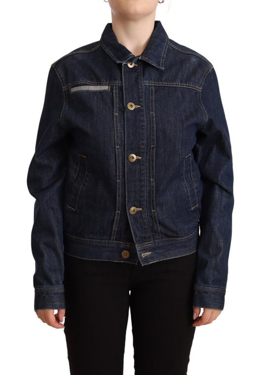 Veste en jean bleu foncé élégante Master Coat