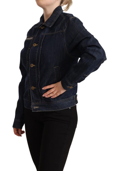 Veste en jean bleu foncé élégante Master Coat