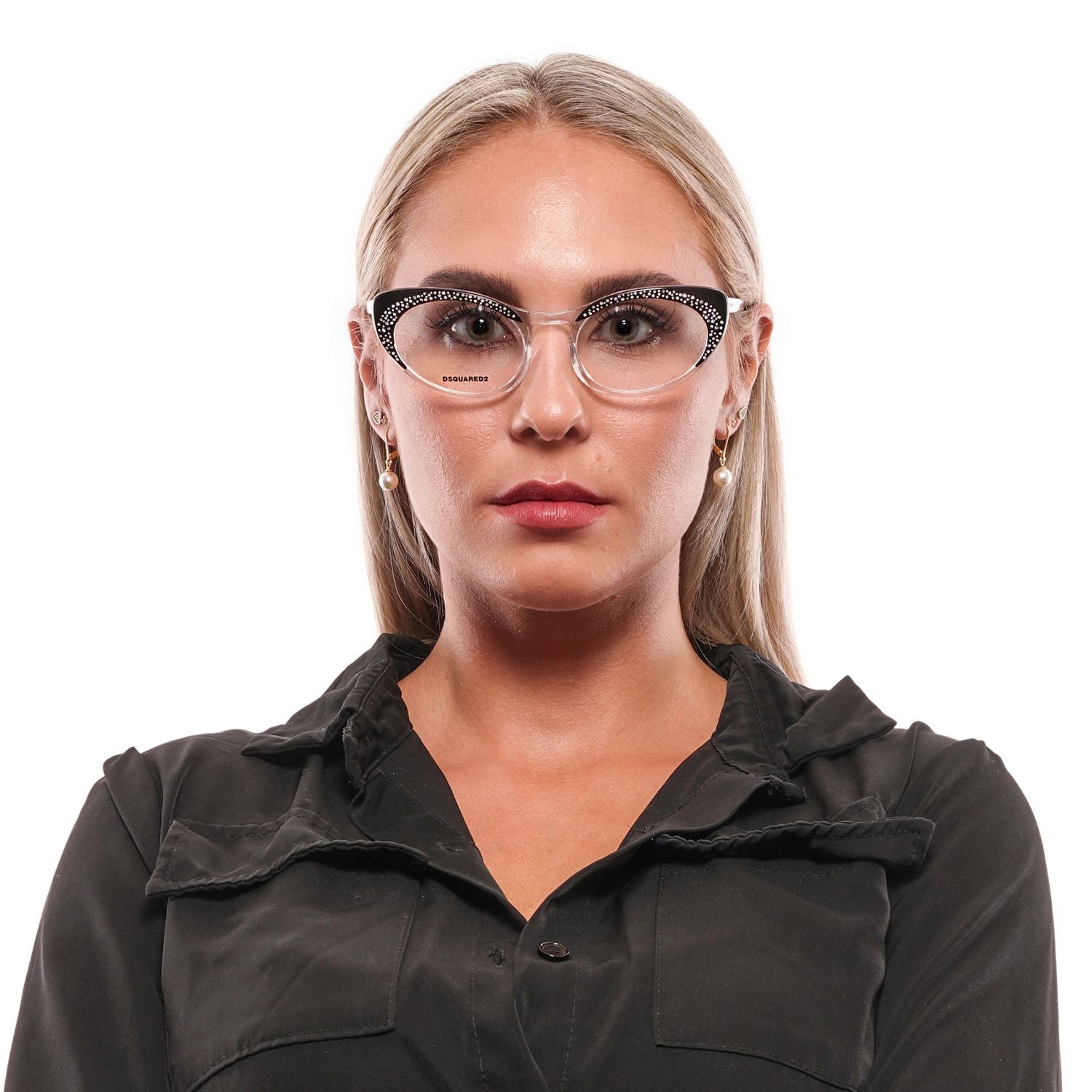 Dsquared² Chic Black Full-Rim Designer Eyewear by Dsquared²
