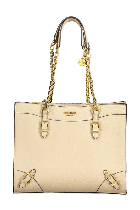 Sac à main Guess Jeans beige en polyéthylène pour femme