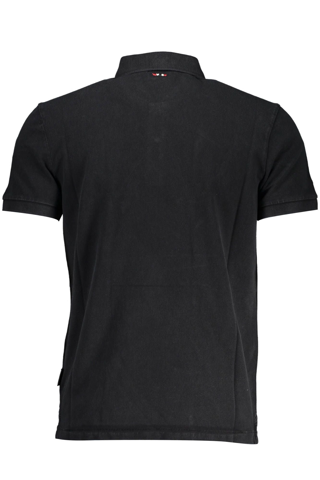 Napapijri Classic Black Embroidered Polo Shirt by Napapijri