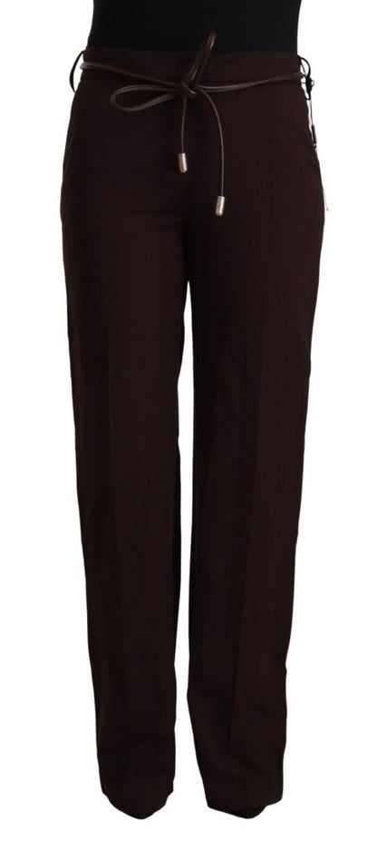 Patrizia Pepe Black High Waist Straight Formal Pants by Patrizia Pepe
