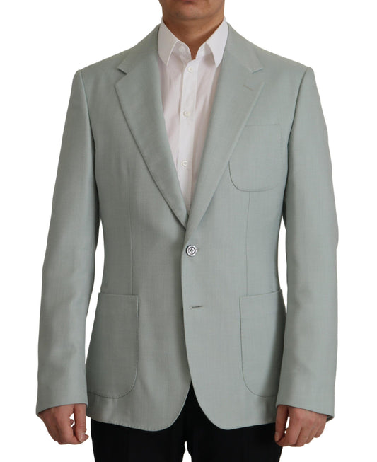Veste blazer élégante en cachemire et soie coupe slim Dolce &amp; Gabbana