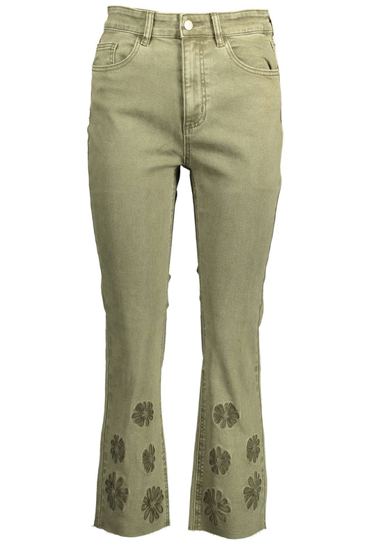 Desigual Green Cotton Women Jeans by Desigual