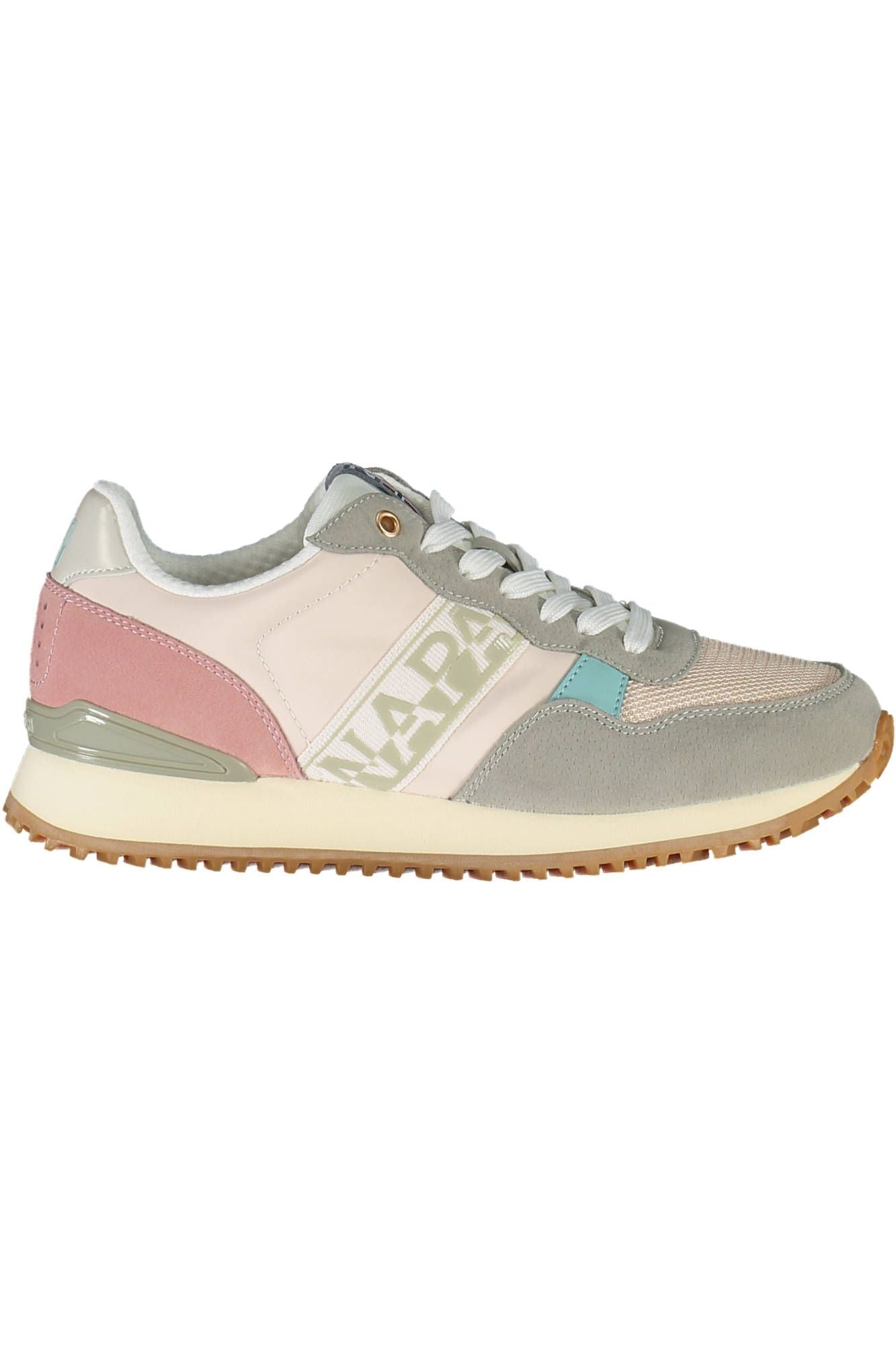 Napapijri Chic Pink Laced Sneakers with Logo Detail by Napapijri