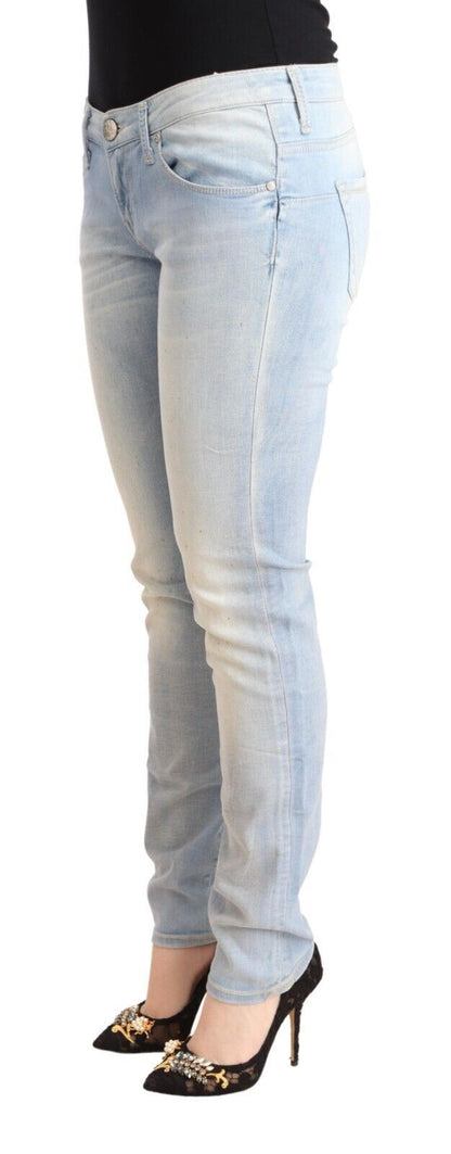 Jean skinny taille basse bleu clair Eight Chic