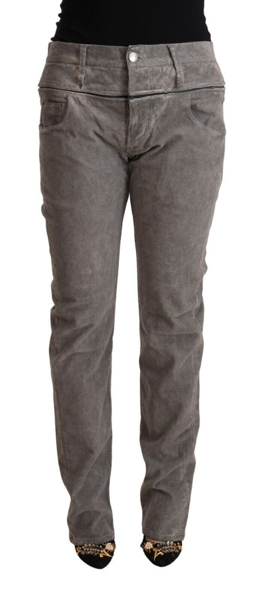 Jean coupe droite taille haute gris Eight Chic