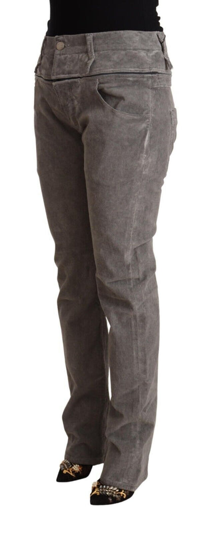 Jean coupe droite taille haute gris Eight Chic