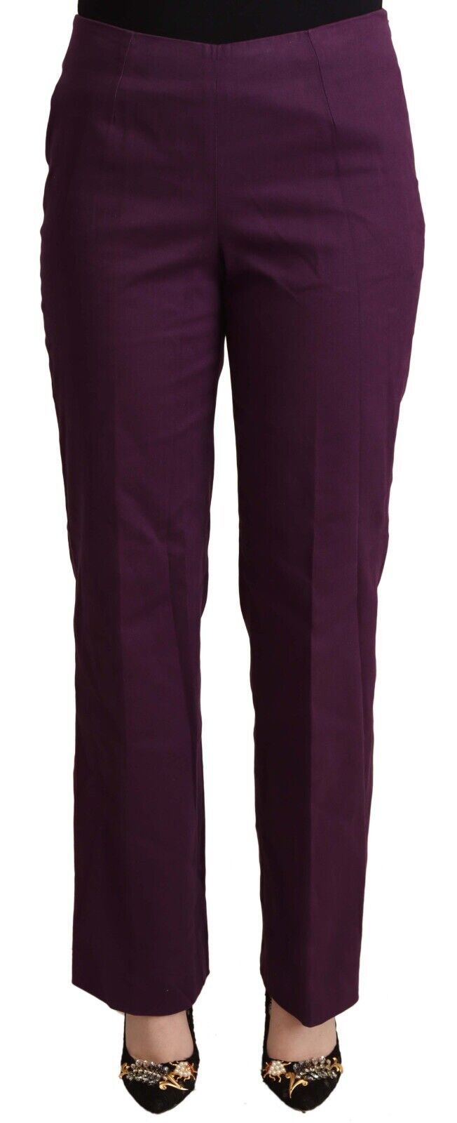 BENCIVENGA Violet High Waist Tapered Casual Pants by BENCIVENGA