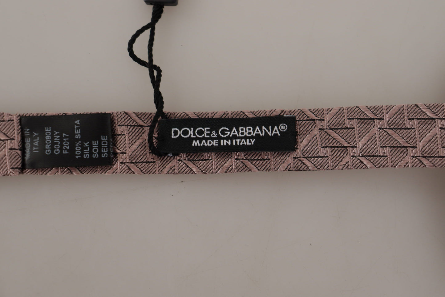 Dolce &amp; Gabbana Gray Fantasy Print Adjustable Neck Papillon Bow Tie