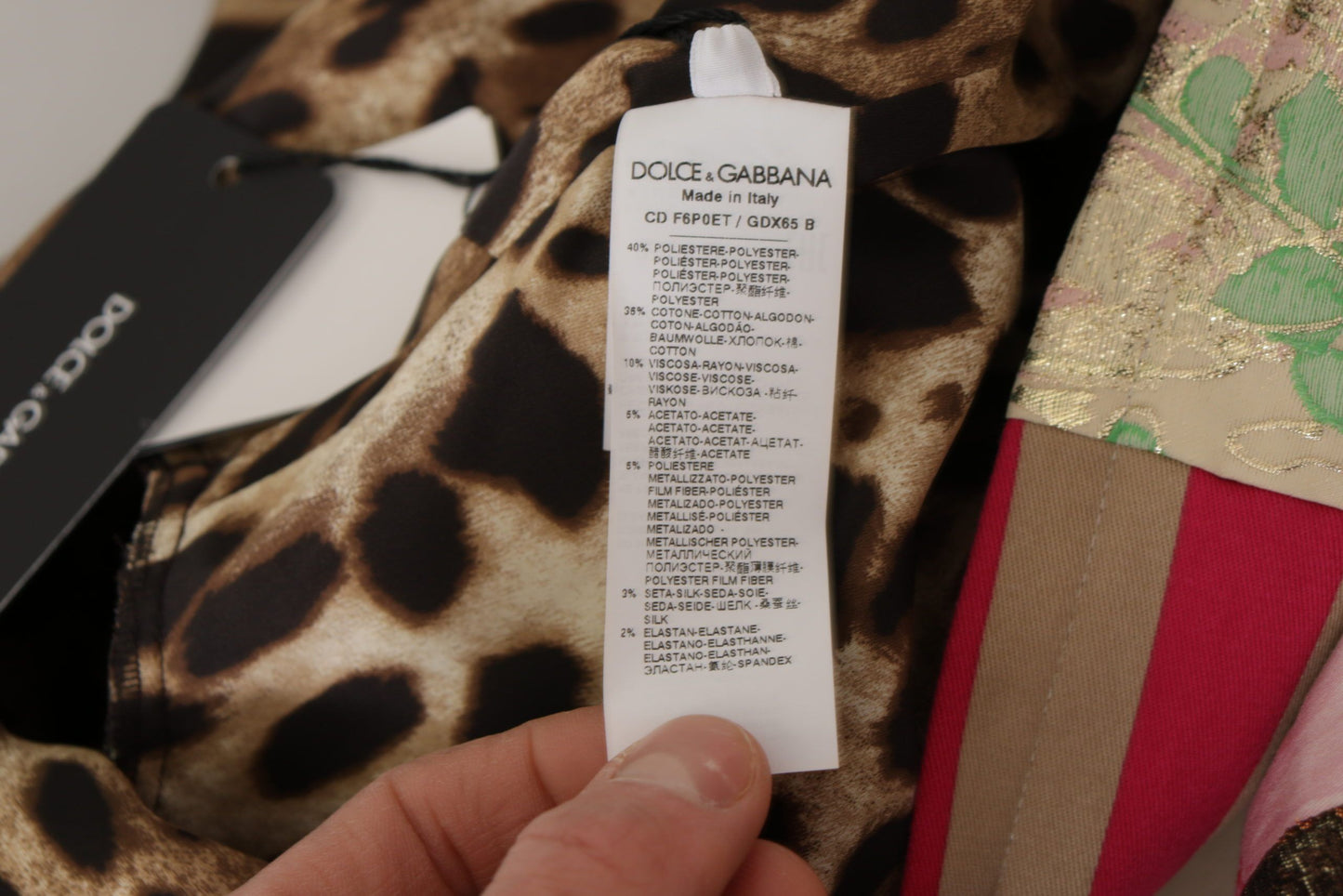 Dolce & Gabbana Multicolor Pachwork Floral Sheath Jaquard Mini Gown Dress by Dolce & Gabbana
