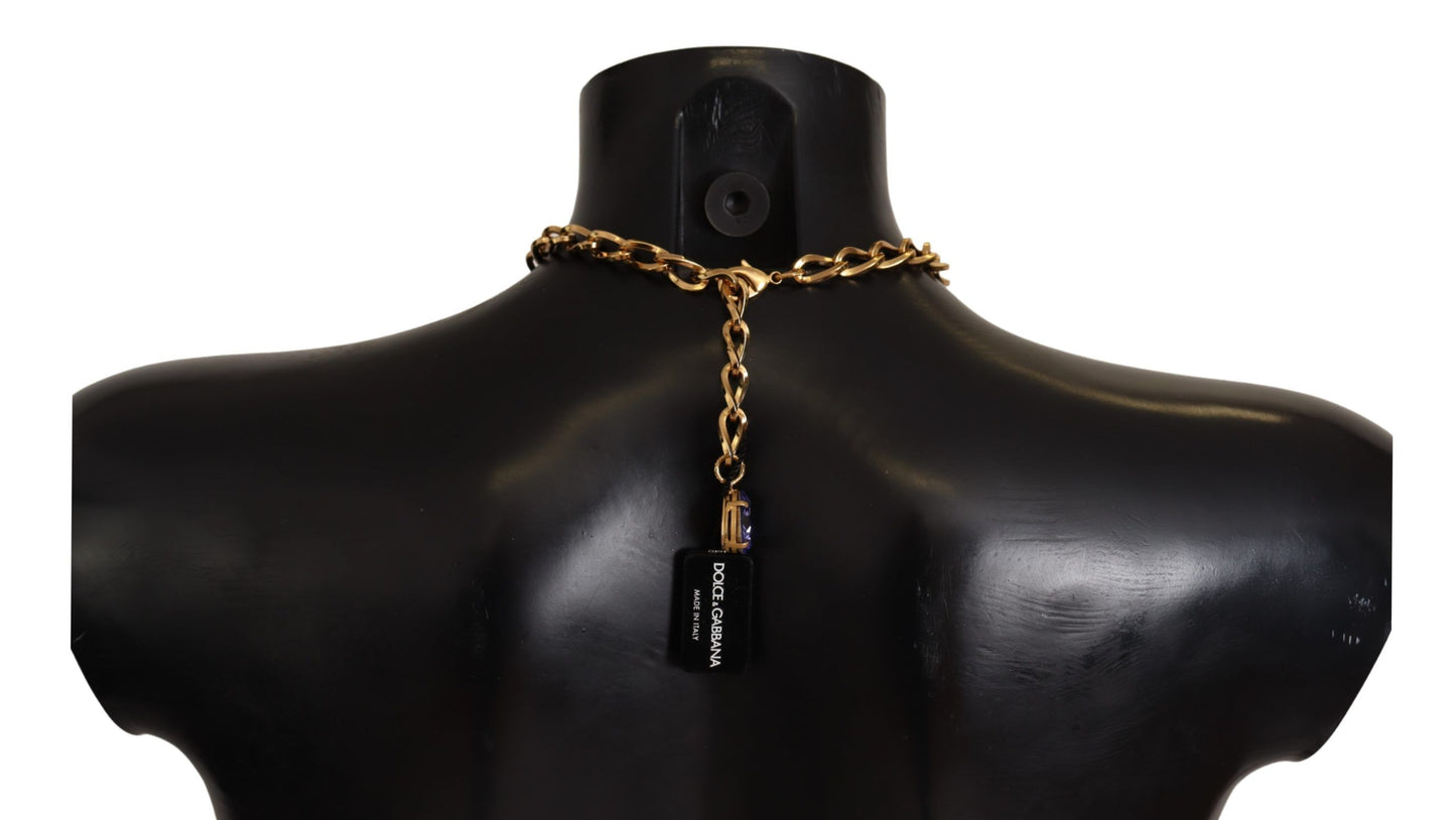 Collier élégant en cristal floral Dolce &amp; Gabbana