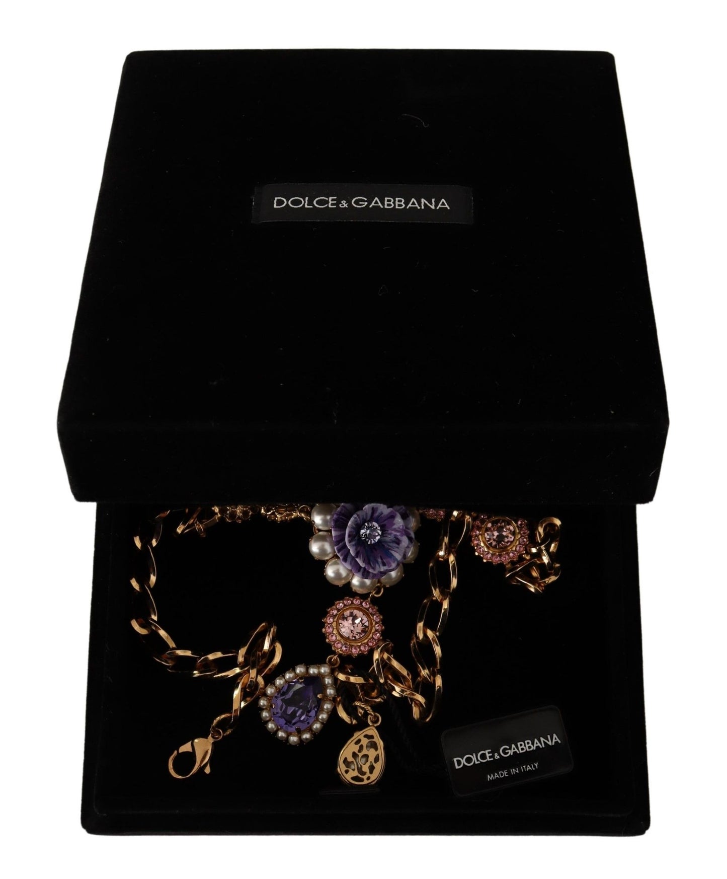 Collier élégant en cristal floral Dolce &amp; Gabbana