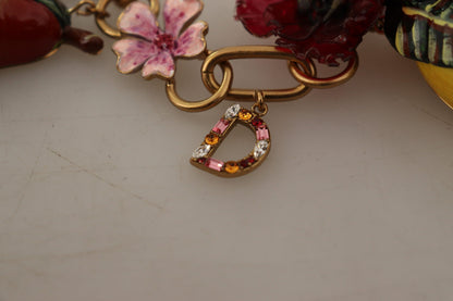 Collier Dolce &amp; Gabbana Chic Gold Statement en forme de fruits de Sicile