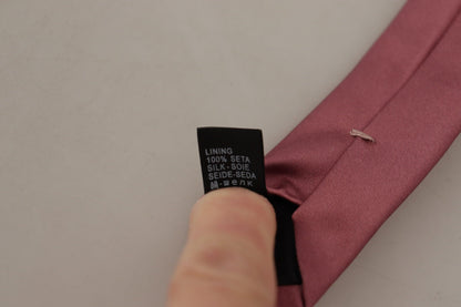 Dolce &amp; Gabbana Élégant nœud papillon en soie rose