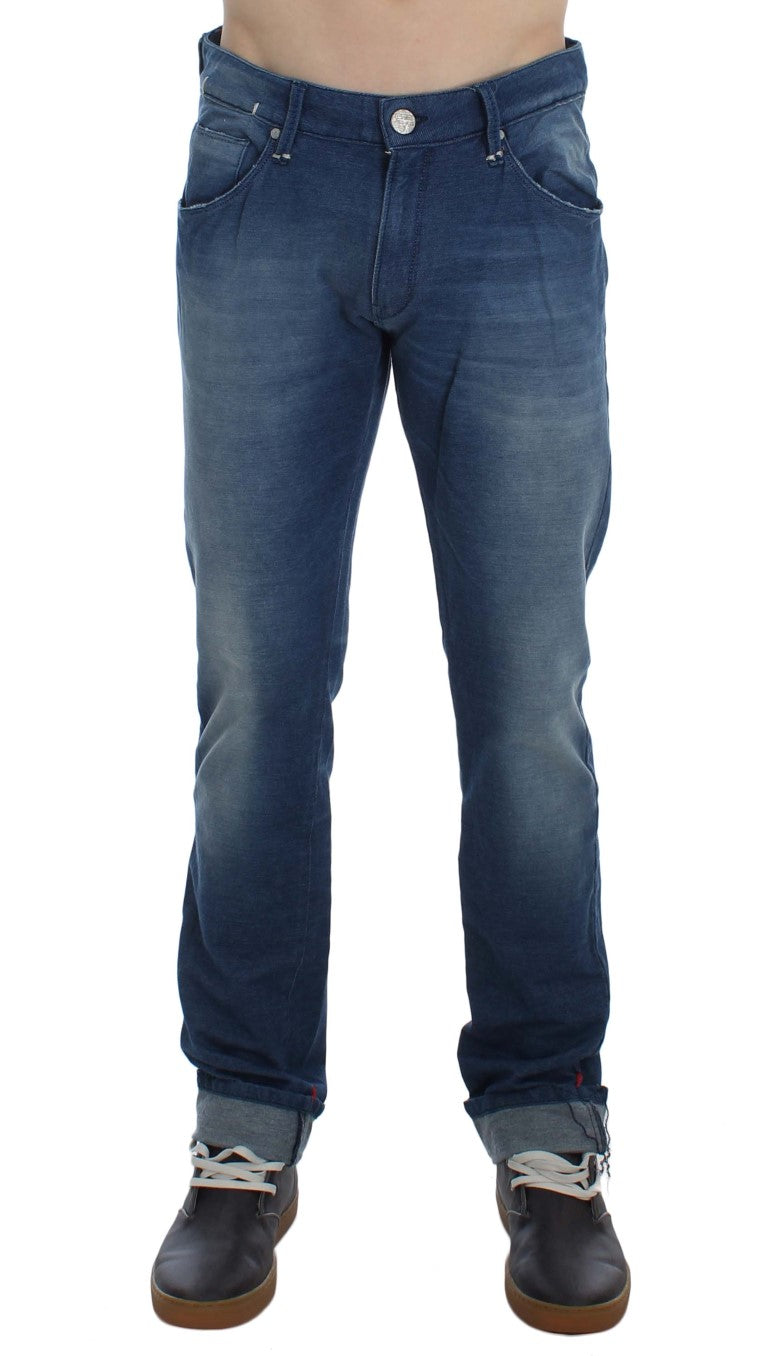 Eight Slim Fit Denim italien bleu délavé
