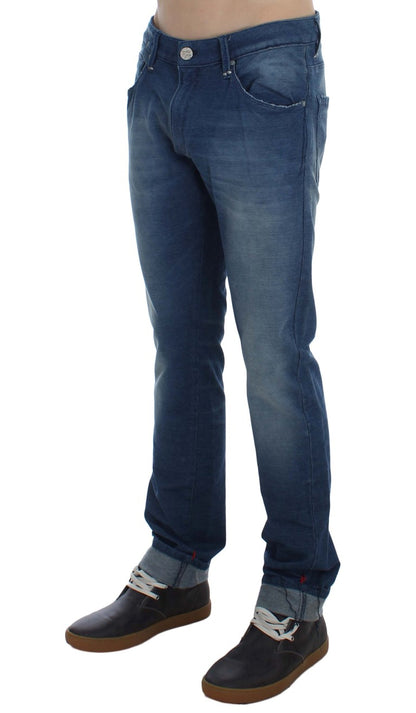 Eight Slim Fit Denim italien bleu délavé