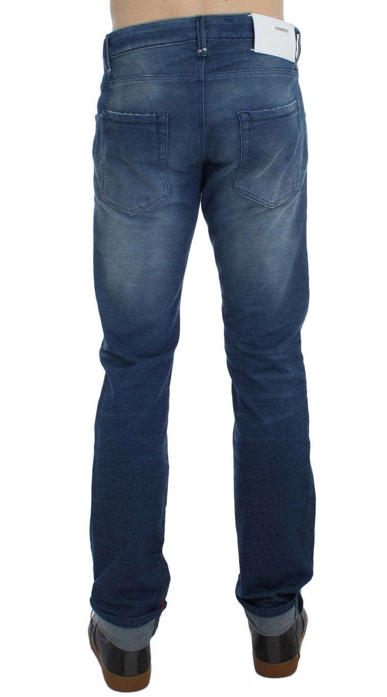 Eight Slim Fit Denim italien bleu délavé