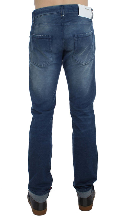 Eight Slim Fit Denim italien bleu délavé