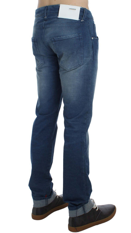 Eight Slim Fit Denim italien bleu délavé