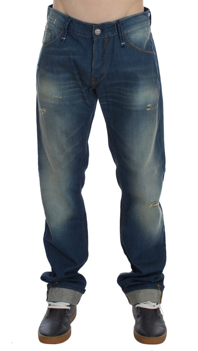 Délice en denim à coupe basse et ample Eight Chic