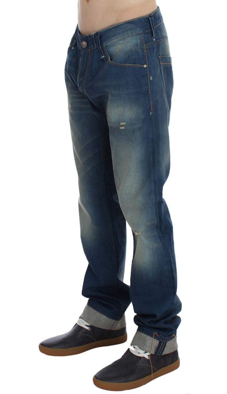 Délice en denim à coupe basse et ample Eight Chic
