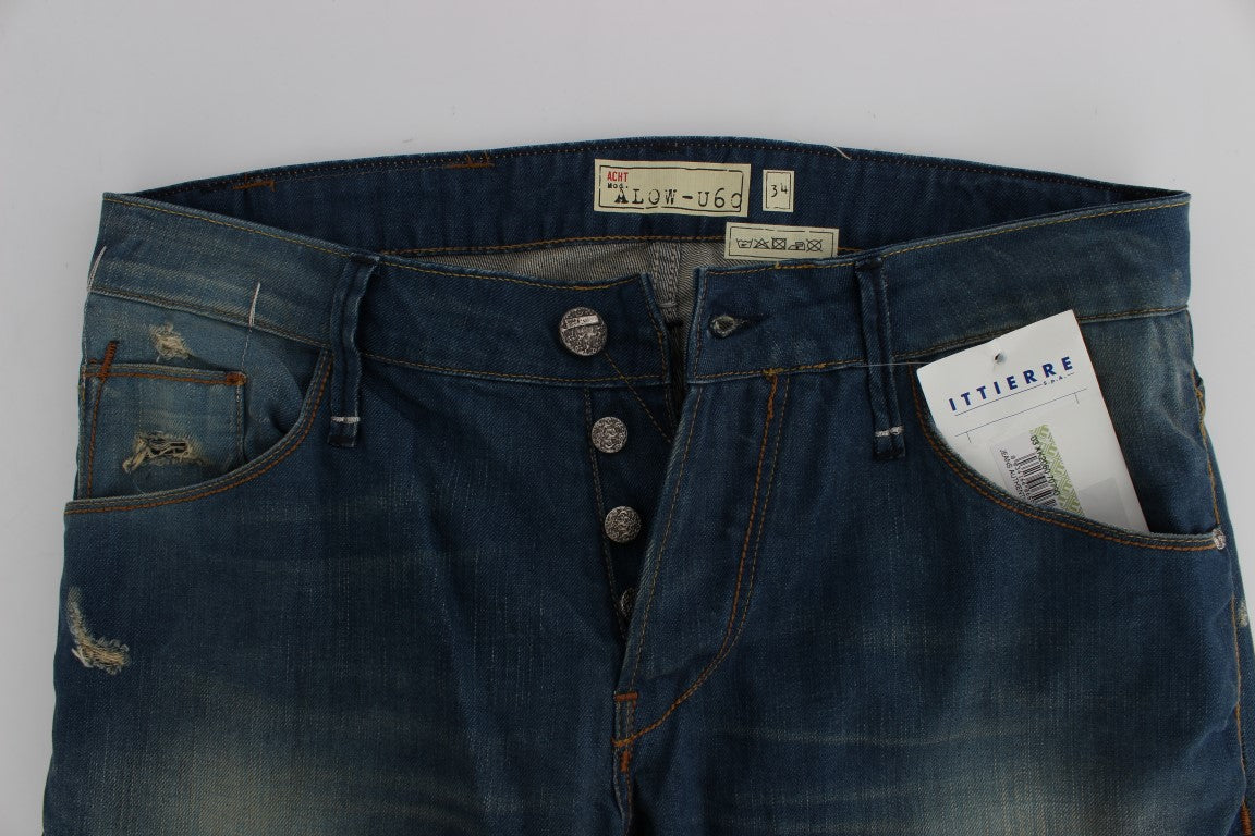 Délice en denim à coupe basse et ample Eight Chic