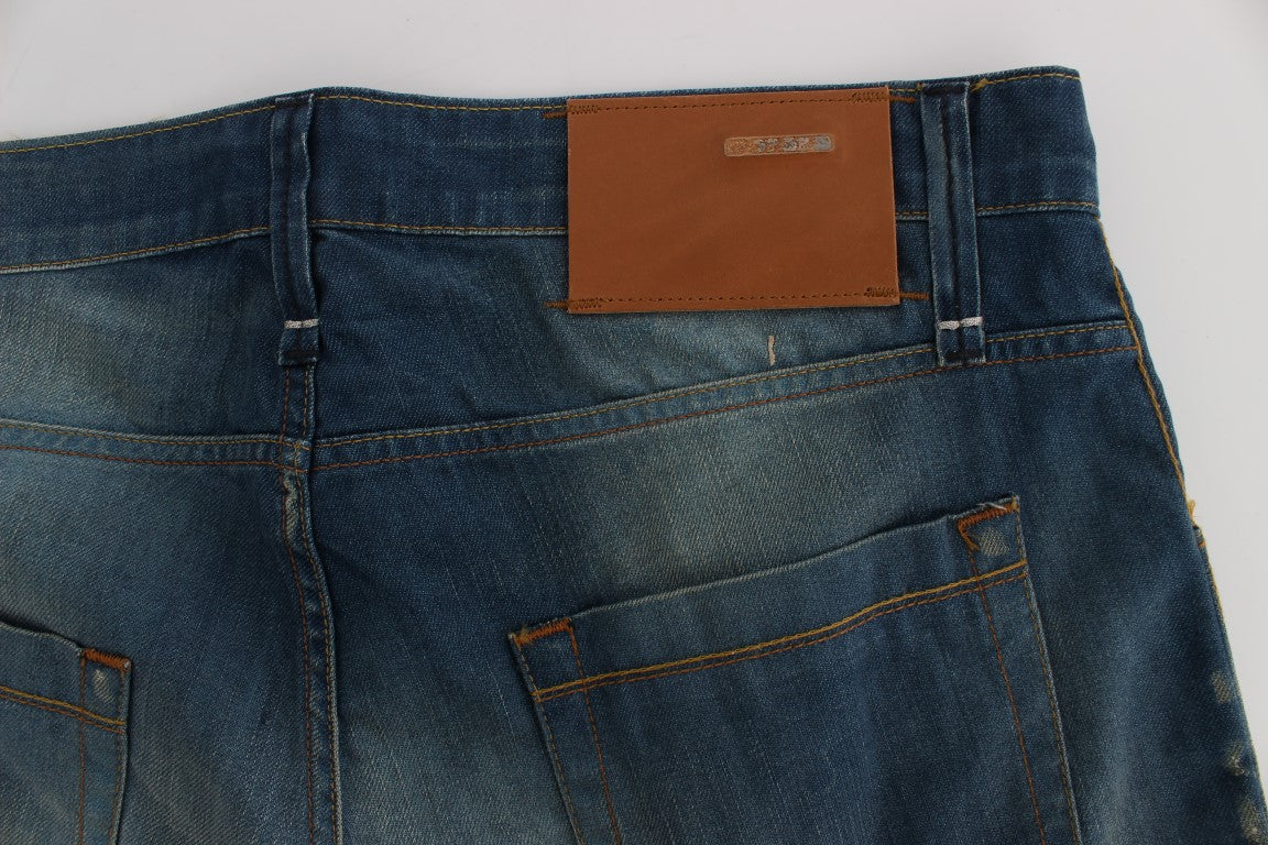 Délice en denim à coupe basse et ample Eight Chic