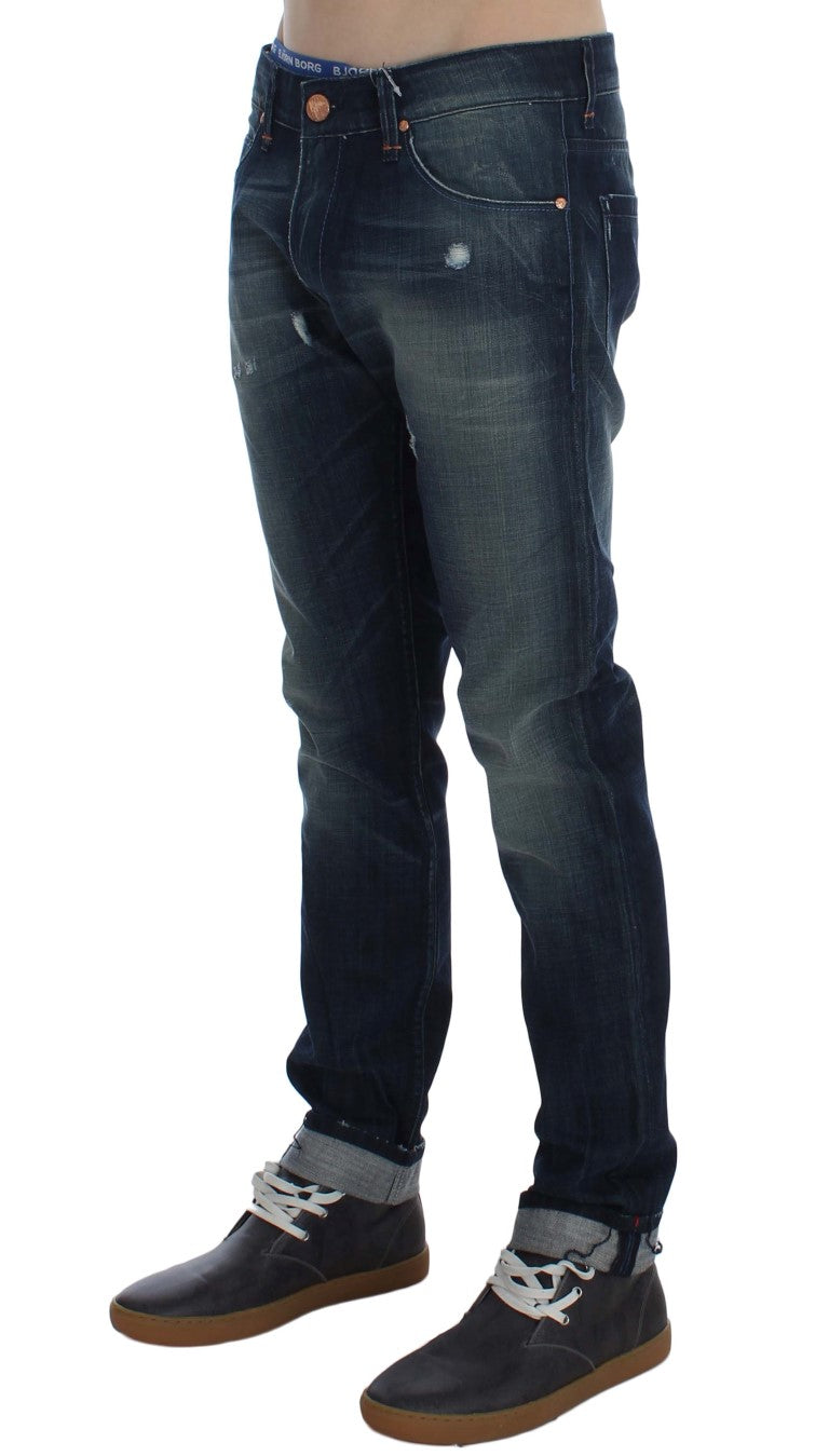 Huit jeans slim fit italiens en denim élégants