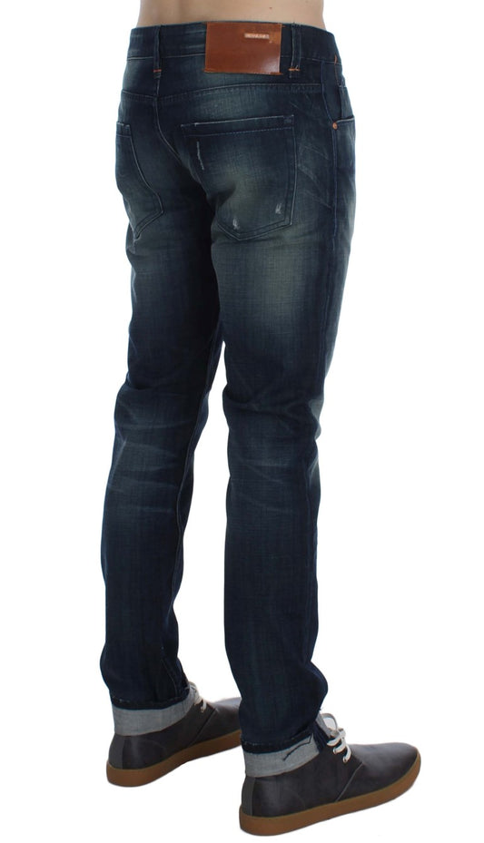 Huit jeans slim fit italiens en denim élégants