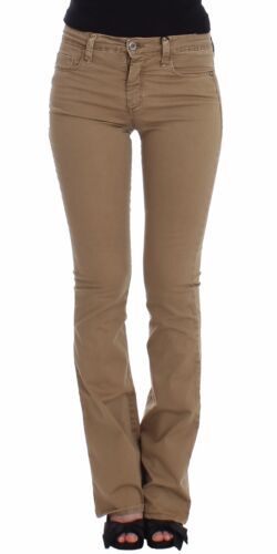 Costume National Beige Straight Leg Denim Pants Stretch Jeans by Costume National