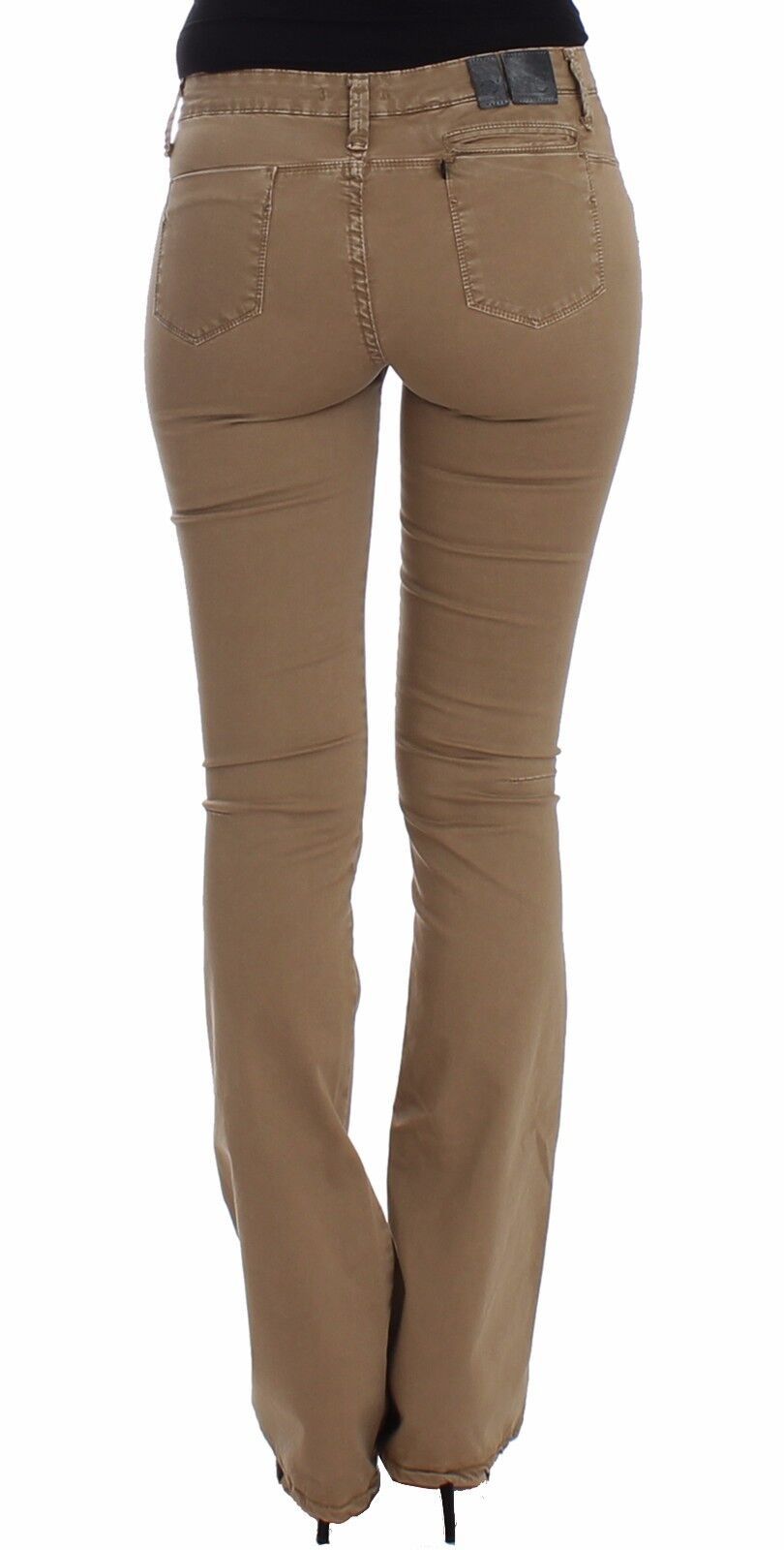 Costume National Beige Straight Leg Denim Pants Stretch Jeans by Costume National