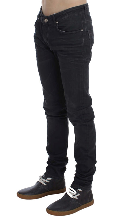 Huit jeans slim gris élégants de qualité supérieure pour homme