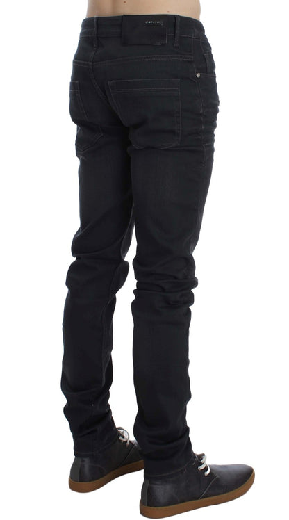 Huit jeans slim gris élégants de qualité supérieure pour homme
